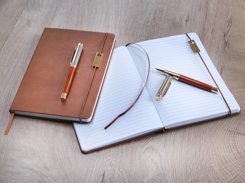 Legato A5 notebook and rollerball pen set (blue ink) - Image 6