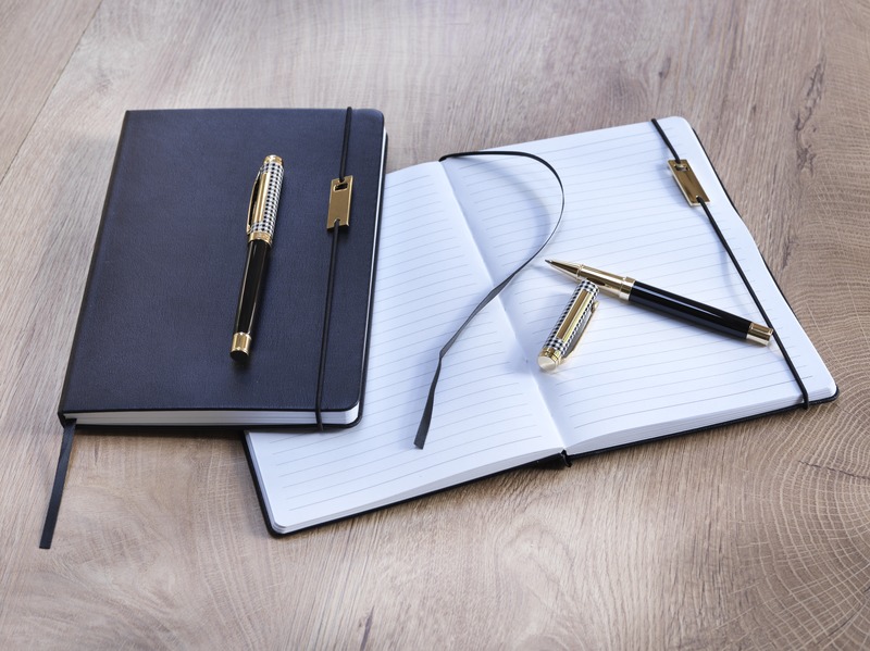 Legato A5 notebook and rollerball pen set (blue ink) - Image 15