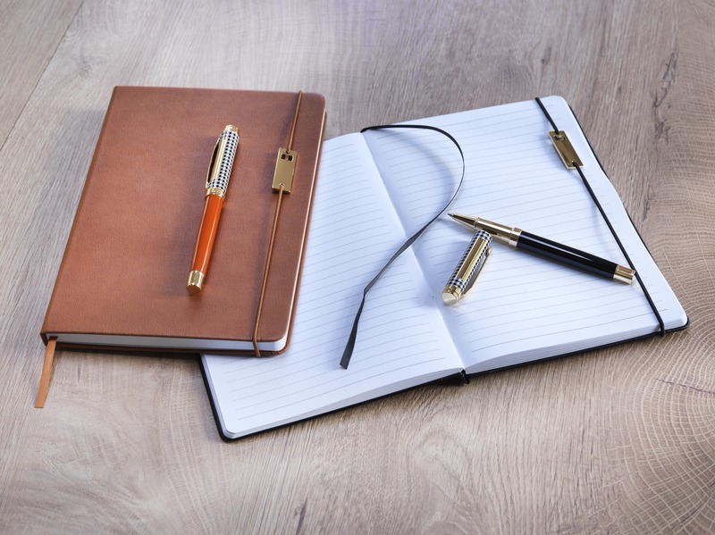 Legato A5 notebook and rollerball pen set (blue ink) - Image 16