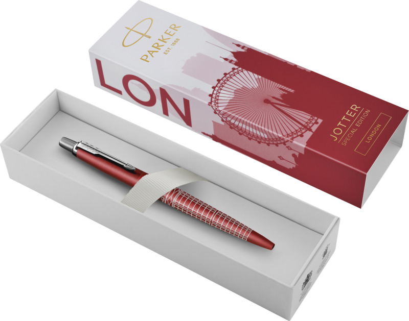 Parker Jotter SE Global Icons colour trim ballpoint pen (blue ink)