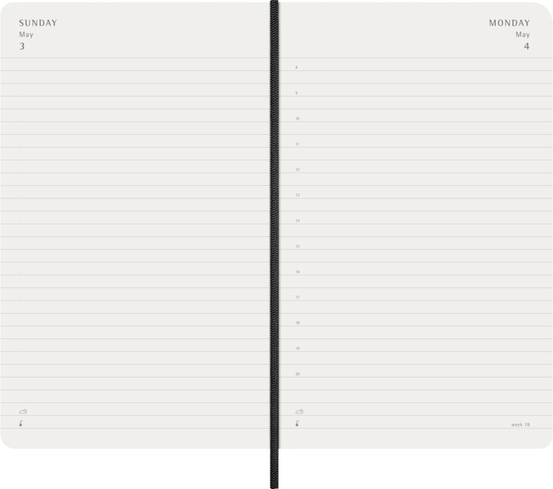 Moleskine soft cover 12 month L daily planner - Image 5