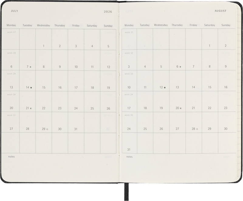Moleskine hard cover 12 month PK daily planner - Image 5
