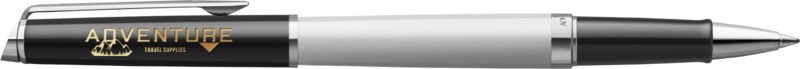 Hemisphere colour blocking rollerball pen with palladium trim (black ink) - Image 5