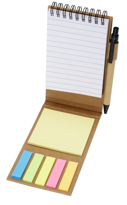 Flipper sticky notepad with ballpoint pen (black ink) - Image 4