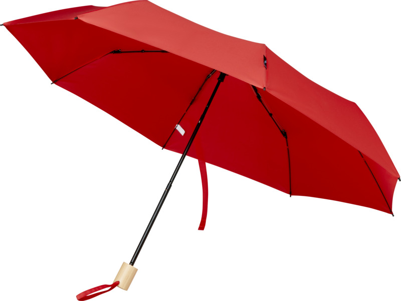 Birgit 21'' foldable windproof recycled PET umbrella - Image 8