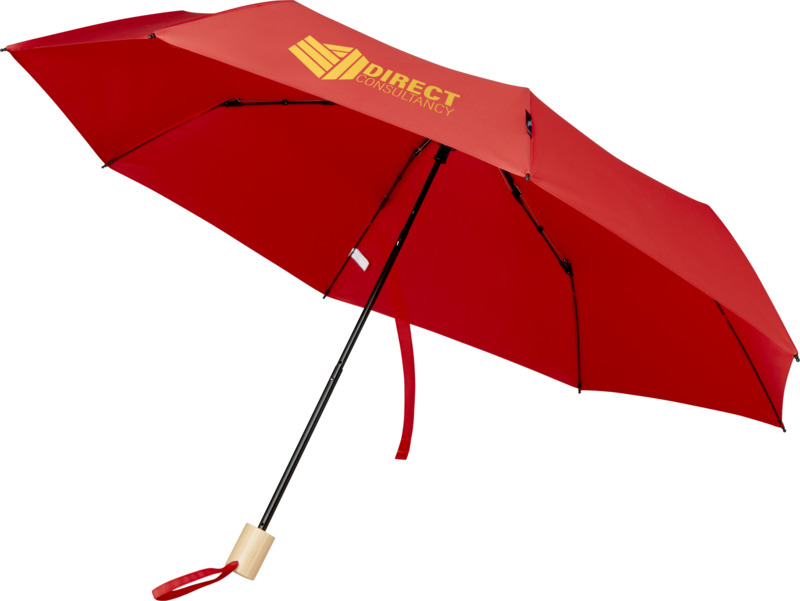 Birgit 21'' foldable windproof recycled PET umbrella - Image 14