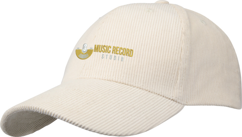 Hutton 6 panel recycled corduroy cap - Image 4