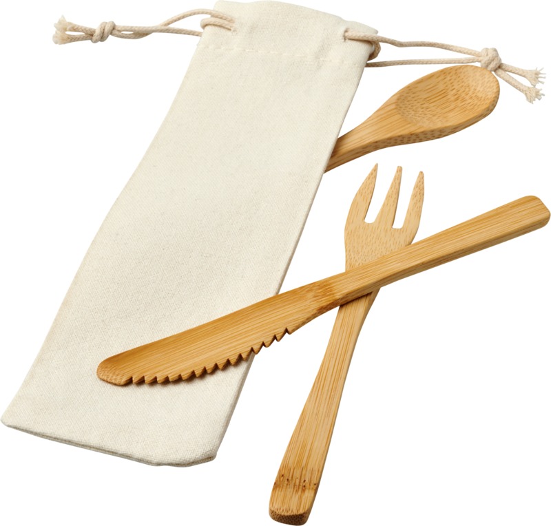 Celuk bamboo cutlery set