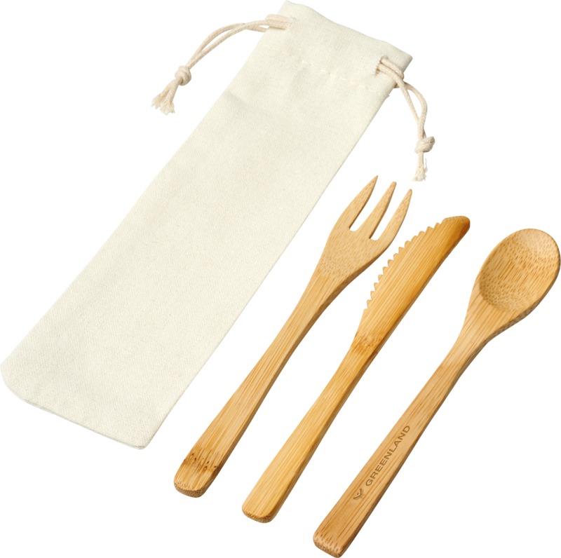 Celuk bamboo cutlery set - Image 6