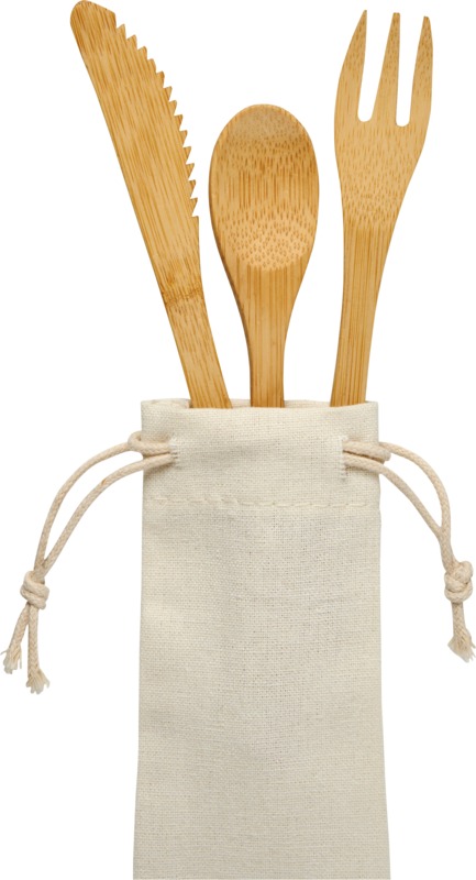 Celuk bamboo cutlery set - Image 5