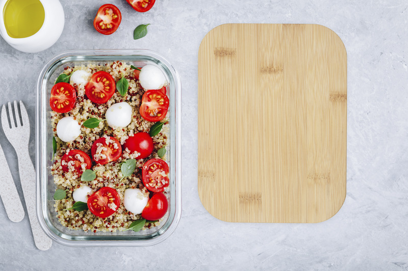 Roby 1000 ml glass lunch box with bamboo lid - Image 11