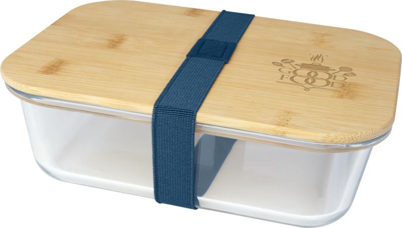 Roby 1000 ml glass lunch box with bamboo lid - Image 17