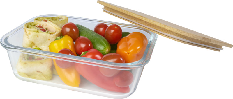 Roby 1000 ml glass lunch box with bamboo lid - Image 20