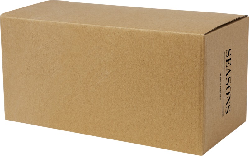 Manti 2-piece 350 ml double-wall glass cup with bamboo coaster - Image 7