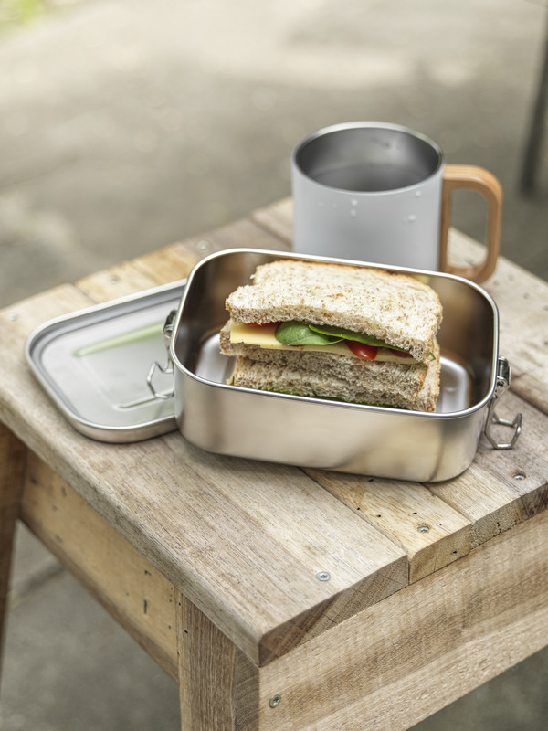 Titan 750 ml recycled stainless steel lunch box - Image 5