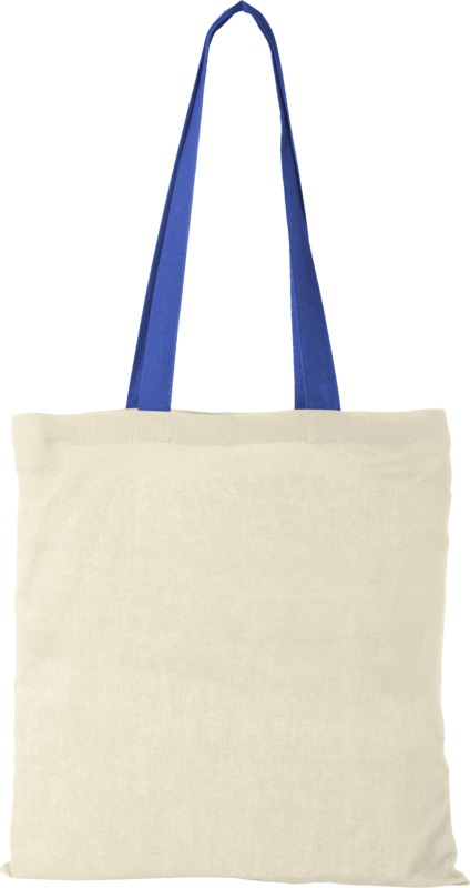 Nevada 100 g/m² cotton tote bag coloured handles 7L - Image 12