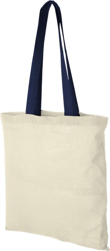 Nevada 100 g/m² cotton tote bag coloured handles 7L - Image 18