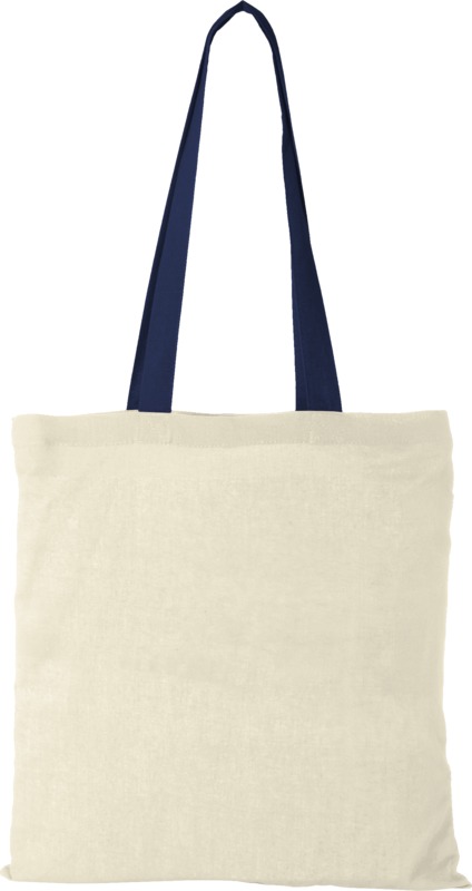 Nevada 100 g/m² cotton tote bag coloured handles 7L - Image 19