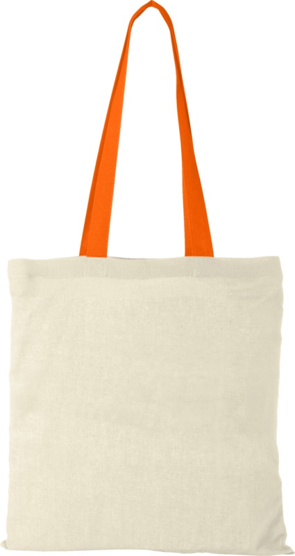 Nevada 100 g/m² cotton tote bag coloured handles 7L - Image 34
