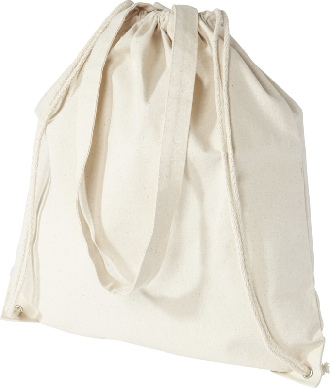 Eliza 240 g/m² cotton drawstring bag 6L - Image 4