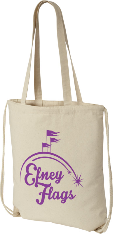 Eliza 240 g/m² cotton drawstring bag 6L - Image 5