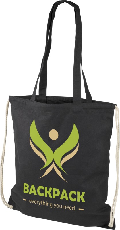 Eliza 240 g/m² cotton drawstring bag 6L - Image 11