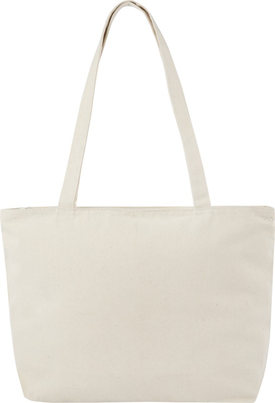 Ningbo 320 g/m² zippered cotton tote bag 15L - Image 2