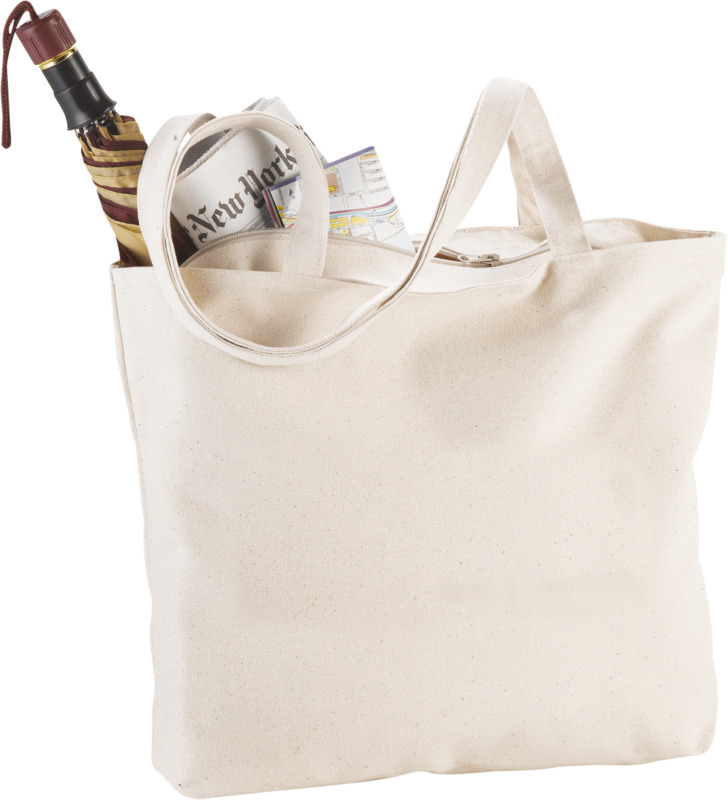 Ningbo 320 g/m² zippered cotton tote bag 15L - Image 6