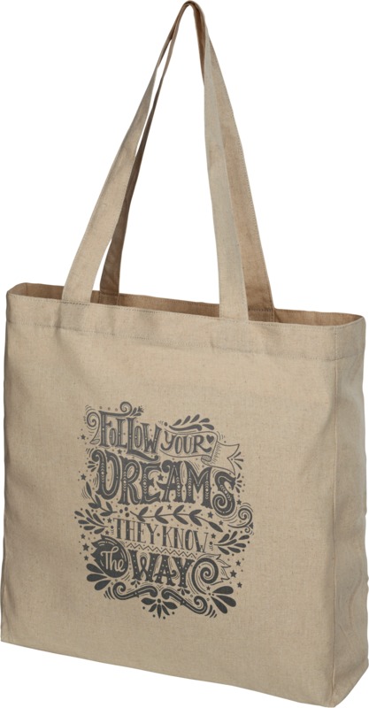 Pheebs 210 g/m² recycled gusset tote bag 13L - Image 4