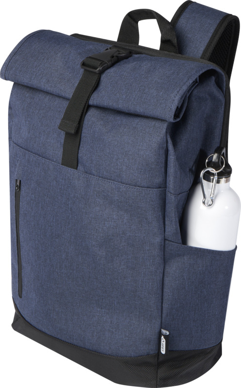 Libra 15.6" GRS recycled roll-up laptop backpack 12L - Image 4