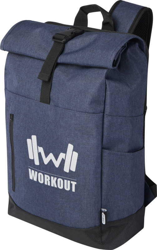 Libra 15.6" GRS recycled roll-up laptop backpack 12L - Image 5