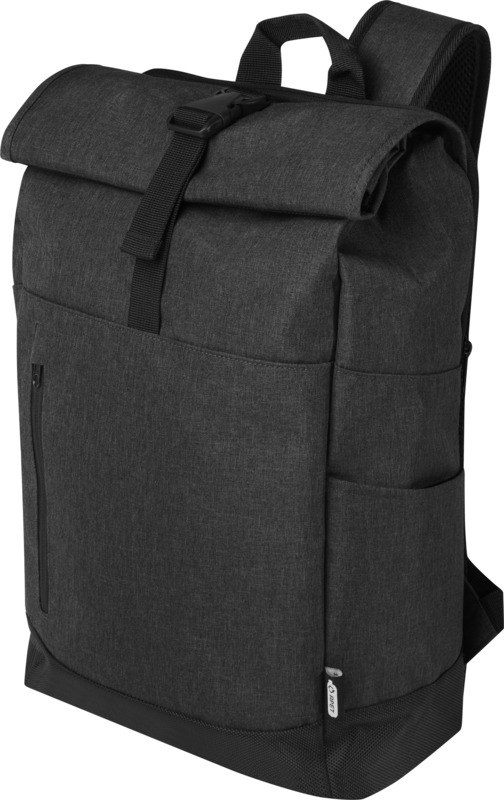 Libra 15.6" GRS recycled roll-up laptop backpack 12L - Image 11