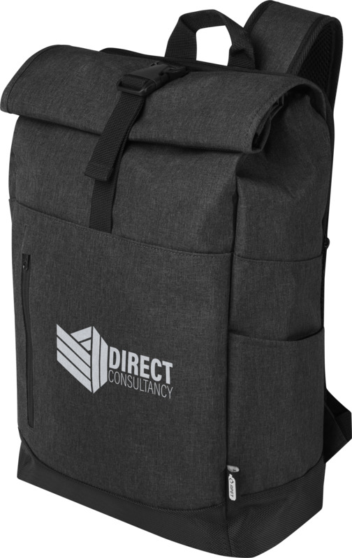 Libra 15.6" GRS recycled roll-up laptop backpack 12L - Image 15