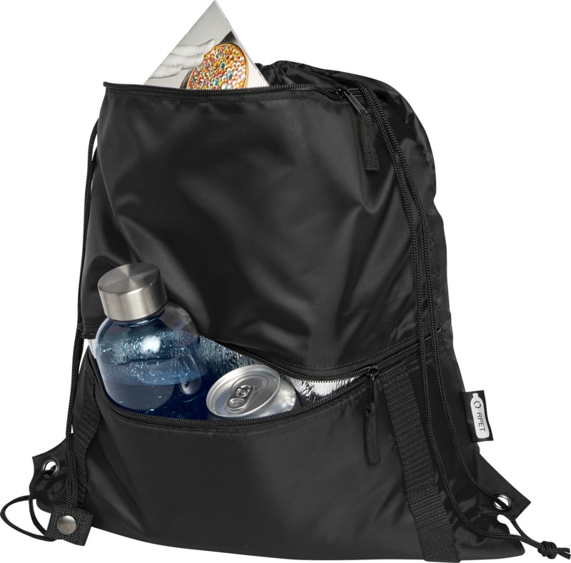 Adventure recycled insulated drawstring bag 9L - Image 12