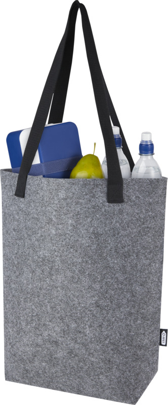 Felta GRS recycled felt tote bag with wide bottom 12L - Image 4