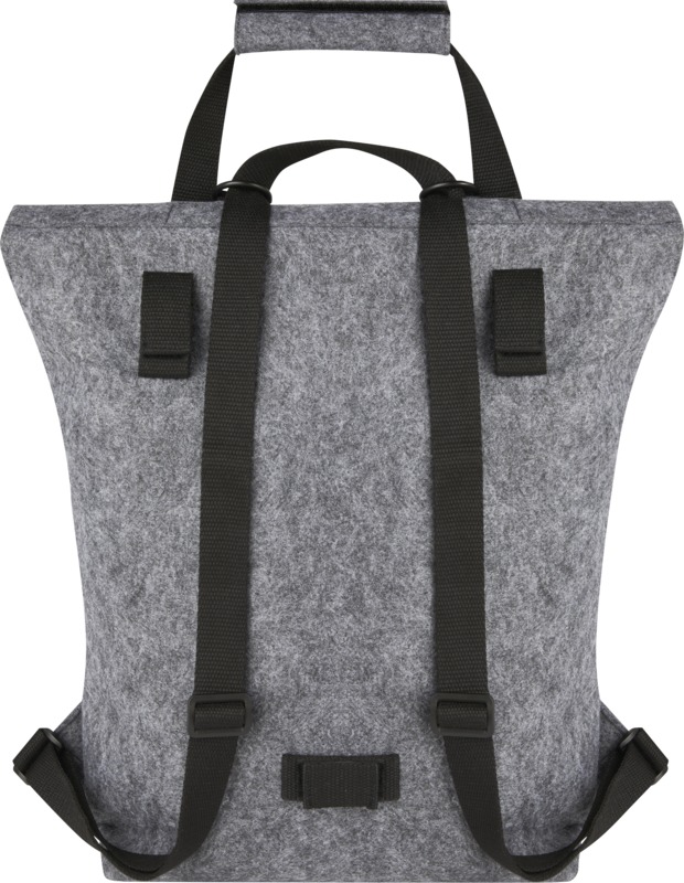 Felta GRS recycled felt roll-top bike bag 13L - Image 3