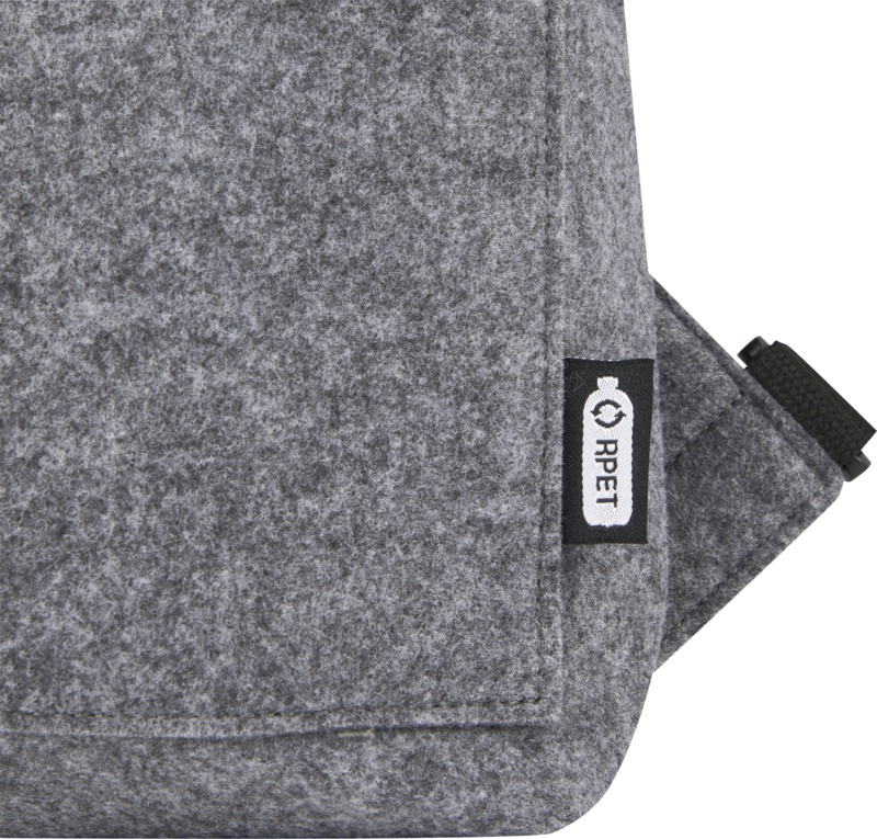 Felta GRS recycled felt roll-top bike bag 13L - Image 6