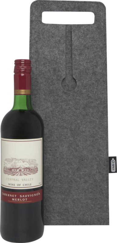 Felta 75 cl GRS recycled felt wine bag - Image 4