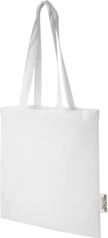 Madras 140 g/m2 GRS recycled cotton tote bag 7L