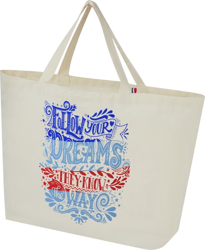 Cannes 200 g/m2 recycled shopper tote bag 10L - Image 5