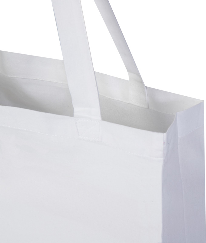 Madras 140 g/m² GRS recycled cotton gusset tote bag 12L - Image 4