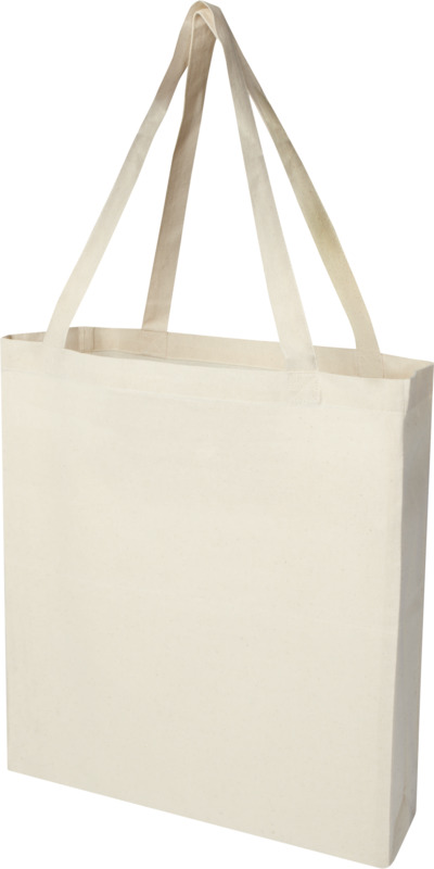 Madras 140 g/m² GRS recycled cotton gusset tote bag 12L - Image 8