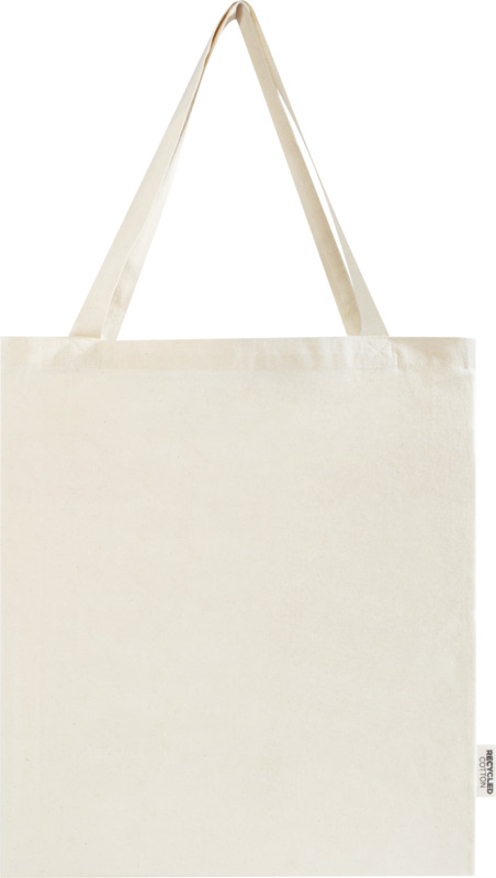 Madras 140 g/m² GRS recycled cotton gusset tote bag 12L - Image 9