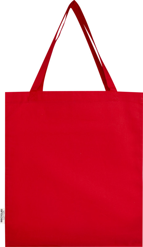 Madras 140 g/m² GRS recycled cotton gusset tote bag 12L - Image 17