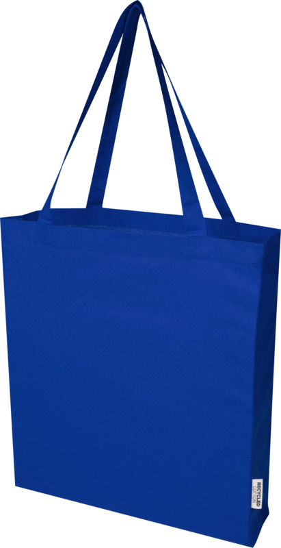 Madras 140 g/m² GRS recycled cotton gusset tote bag 12L - Image 22
