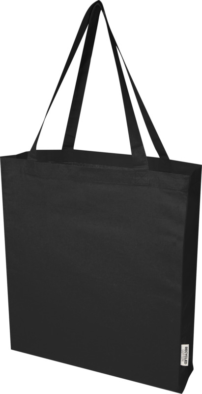 Madras 140 g/m² GRS recycled cotton gusset tote bag 12L - Image 36