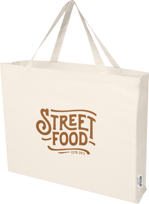 Odessa 220 g/m² GRS recycled cotton tote bag 40L - Image 12