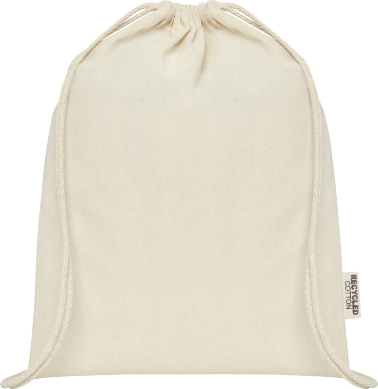 Oregon 140 g/m² GRS recycled cotton drawstring bag - Image 7