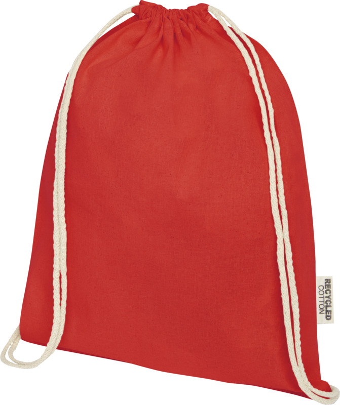 Oregon 140 g/m² GRS recycled cotton drawstring bag - Image 11
