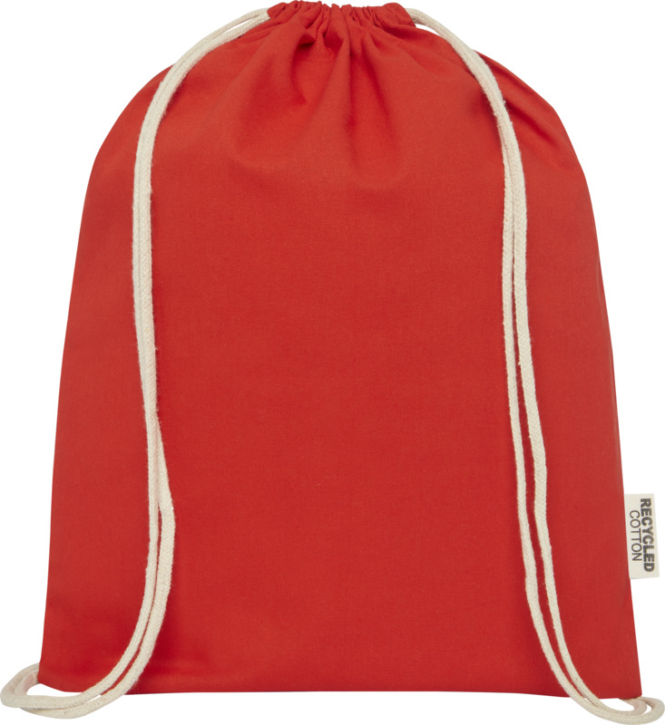 Oregon 140 g/m² GRS recycled cotton drawstring bag - Image 12